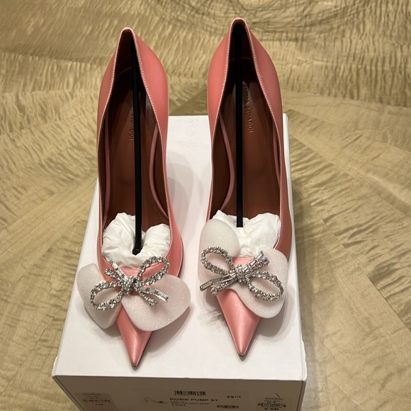 Amina Muaddi Rosie light pink pump size 39.5 excellent condition - Picture 6 of 10